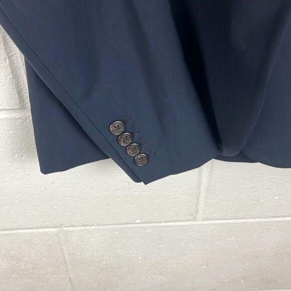 J.Crew women’s 1035 bi stretch two button Italian wool lapel navy blue blazer - Picture 4 of 8